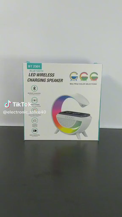 Digital Led Wireless Charger Speaker